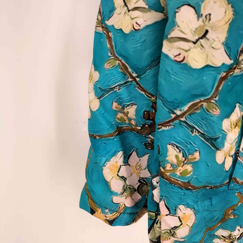 ユーロ 絵画プリント 裏ボアフーデッドジャケット メンズ JPN:XXL